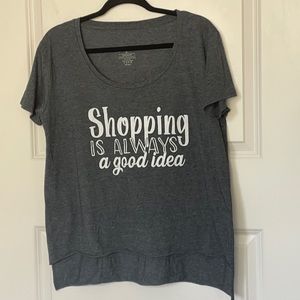 Yarn&Sea Shopping Step Hem Tee XL